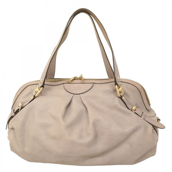 Gucci Cabas Grey Leather tote - Picture 1 of 10